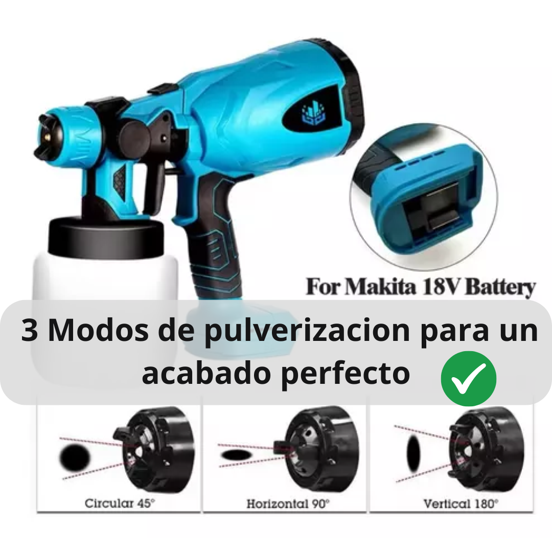 Pistola pintura inalámbrica