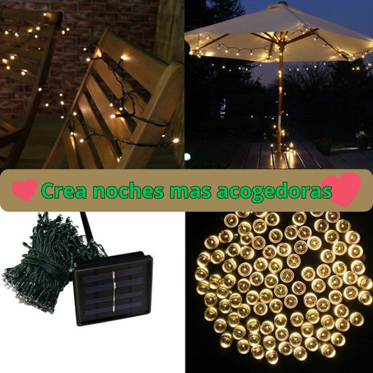 Luces solares navideñas